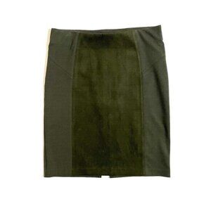 Marc New York Moss Green pencil Skirt Above Knee Jersey Knit SZ M